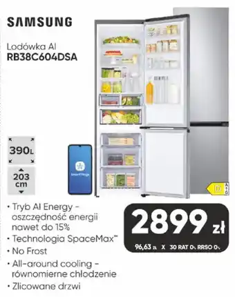 Lodówka AI Samsung RB38C604DSA