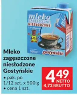 Makro Mleko zagęszczone niestłodzone Gostyńskie oferta