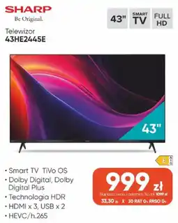 Max Elektro Telewizor SHARP 43HE2445E oferta