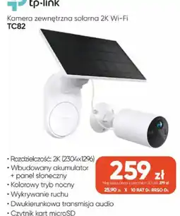 Max Elektro Kamera zewnętrzna solarna 2K Wi-Fi TC82 oferta