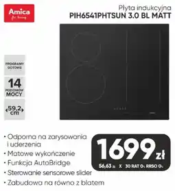 Max Elektro Płyta indukcyjna Amica PIH6541PHTSUN 3.0 BL MATT oferta