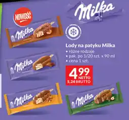 Makro Lody na patyku Milka oferta