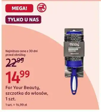 Rossmann FOR YOUR BEAUTY szczotka do włosów 1 szt oferta