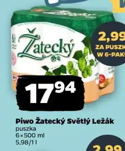 Netto Piwo Žatecký Světlý Ležák oferta