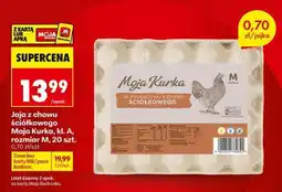Biedronka JAJA Z CHOWU ŚCIÓŁKOWEGO MOJA KURKA KL A , ROZMIAR M , 20 SZT oferta