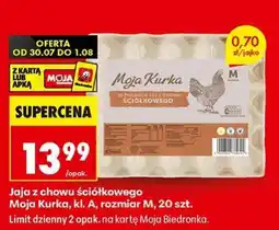 Biedronka Jaja z chowu ściółkowego oferta