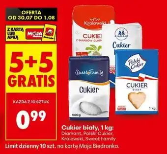 Biedronka Cukier biały 1 kg oferta