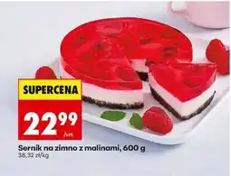 Biedronka Sernik na zimno z malinami, 600 g oferta