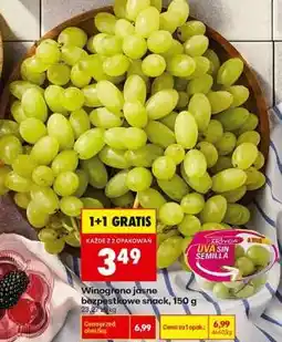 Biedronka Winogrono jasne bezpestkowe snack, 150 g oferta