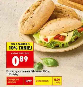 Biedronka bułka poranna fitness , 80 g oferta