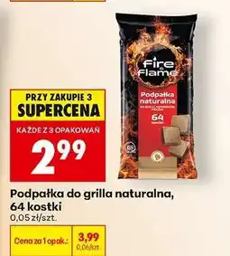 Biedronka podpałka do grilla naturalna 64 kostki oferta
