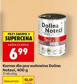 Biedronka Karma dla psa wołowina Dolina Noteci, 400 g oferta