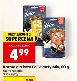 Biedronka Karma dla kota Felix Party Mix, 60 g oferta