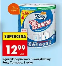 Biedronka Ręcznik papierowy 3-warstwowy Foxy Tornado, 1 rolka oferta