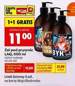 Biedronka Żel pod prysznic LAQ, 500 ml oferta