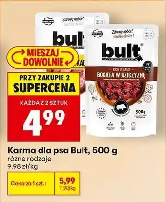 Biedronka Karma dla psa Bult, 500 g oferta