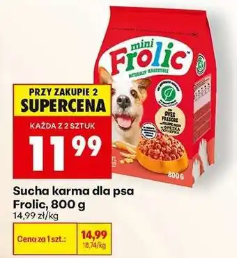 Biedronka Sucha karma dla psa Frolic, 800 g oferta