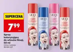 Biedronka Spray koloryzujący do włosów Niuqi, 50 ml oferta