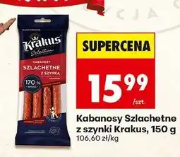 Biedronka Kabanosy Szlachetne z szynki Krakus, 150 g oferta