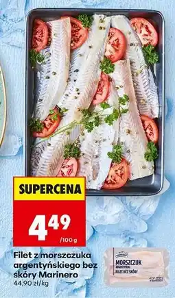 Biedronka Filet z morszczuka argentyńskiego bez skóry Marinero oferta