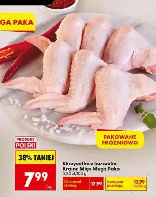 Biedronka skrzydełka z kurczaka Kraina Mies Mega Paka oferta
