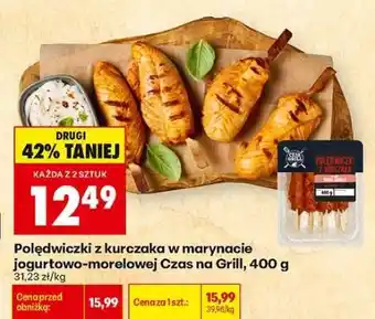 Biedronka Polędwiczki z kurczaka w marynacie jogurtowo morelowej Czas na Grill 400 g oferta