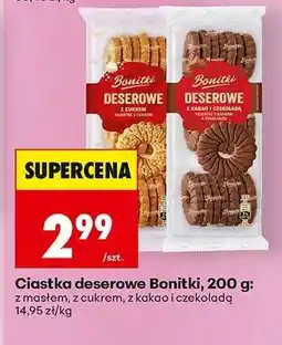Biedronka Ciastka deserowe Bonitki, 200 g oferta