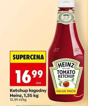 Biedronka Ketchup łagodny Heinz, 1,35 kg oferta