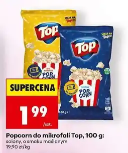 Biedronka Popcorn do mikrofalí Top, 100 g oferta