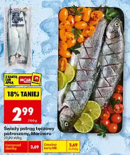 Biedronka Świeży pstrąg tęczowy patroszony, Marinero oferta