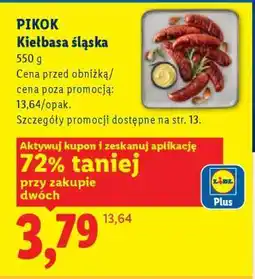 Lidl PIKOK Kiełbasa śląska oferta