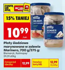 Biedronka Płatys śledziowe marynowane w zalewie Marinero oferta