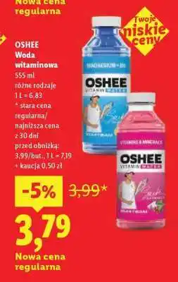 Lidl OSHEE Woda witaminowa oferta