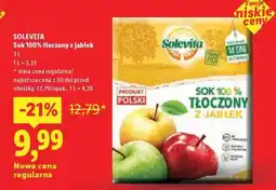 Lidl SOLEVITA Sok 100% tłoczony z jabłek oferta