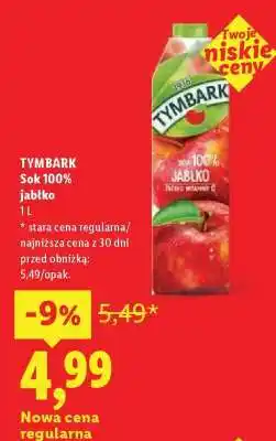 Lidl TYMBARK Sok 100% jabłko oferta