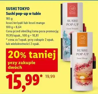 Lidl SUSHI TOKYO Sushi pop-up w tubie oferta