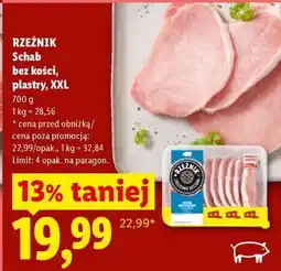 Lidl RZEŹNIK Schab bez kości, plastry, XXL oferta