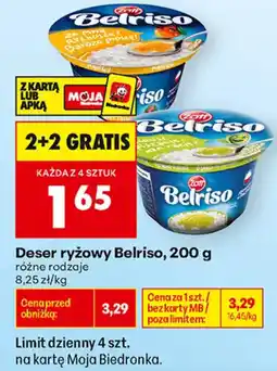 Biedronka Deser ryżowy Belriso oferta