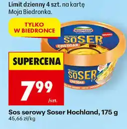 Biedronka Sos serowy Soser Hochland oferta