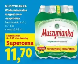Lidl MUSZYNIANKA Woda mineralna magnezowo- -wapniowa oferta