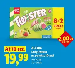 Lidl ALGIDA Lody Twister na patyku, 10-pak oferta