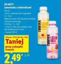 Lidl DR WITT Lemoniada z elektrolitami oferta