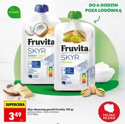 Biedronka Skyr deserowy pouch Fruvita oferta