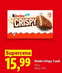 Lidl Kinder Crispy, 5-pak oferta
