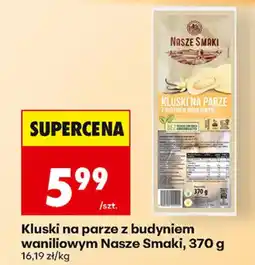 Biedronka Kluski na parze z budyniem waniliowym Nasze Smaki oferta