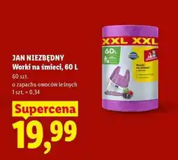 Lidl JAN NIEZBĘDNY Worki na śmieci, 60 L oferta