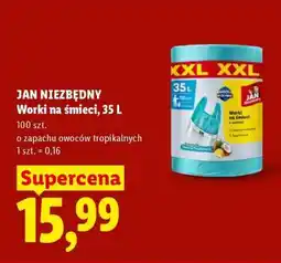 Lidl JAN NIEZBĘDNY Worki na śmieci, 35 L oferta
