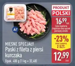 ALDI Paski z fileta z piersi kurczaka oferta