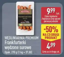 ALDI WĘDLINIARNIA PREMIUM Frankfurterki wędzone surowe oferta