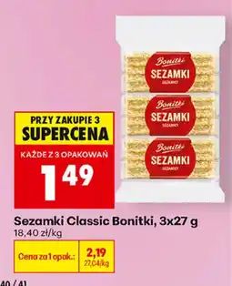 Biedronka Sezamki Classic Bonitki oferta